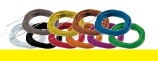 ESU 51947 Hochflexibles Kabel, 0,5mm, AWG36, 10m Wickel, Farbe gelb