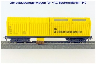 Lux 8830 Gleisstaubsaugerwagen fr ~AC System Mrklin H0-Gleis- und Steuerungssysteme analog und dig