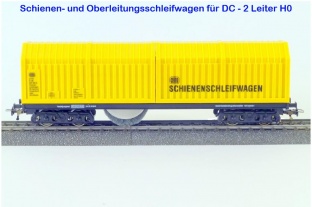 Lux 9131 Schienen- und Oberleitungsschleifwagen fr DC - 2 Leiter H0-Gleis- und Steuerungssysteme an