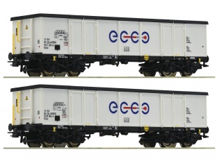 Roco 76731 - 2-tlg. Set: Offene Gterwagen, Ecco Rail H0