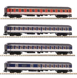 Fleischmann 881908 - 4-tlg. Set „Popfarbener DC-Zug“, DB N-Spur