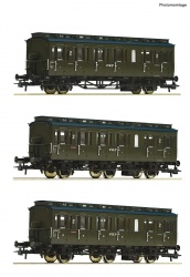 Roco 74020 - 3-tlg. Set: Personenwagen, PKP H0