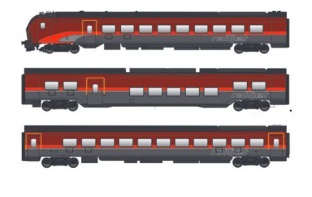 Jägerndorfer 72300 3-teilige Railjet 2 – Garnitur der ÖBB Ep VI H0