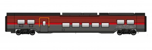 Jgerndorfer 12302 3-teilige Railjet 2 – Garnitur der BB Ep VI H0 Sound AC