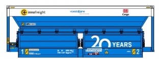 B-Models 90.225 RockTainer ORE DB Cargo / voestalpine Blue, 