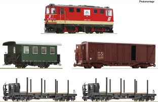 Roco 5540001 5-tlg. Zugset: Diesellokomotive 2095 005-1 mit GmP, BB H0e
