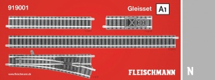 FLEISCHMANN 919001 mit Schotterbett - Set A1  N-Spur