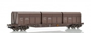 NMJ Topline 505.302 Rps Flachwagen NSB mit Finsam Holzschnitzelcontainer H0