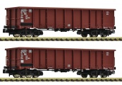 Fleischmann 830250 - 2-tlg. Set: Offene Güterwagen, DB N-Spur