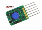 ZIMO MX671 Funktions-Decoder - 10,5 x 8 x 2,2 mm - 0,7 A - 6 Fu