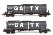 B-Models VB-81074 Set 2 wagons ‘ JET-A1 GATX ’ D-GATXD H0