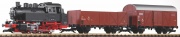 Piko 37120 Start-Set Güterzug BR 80 (inkl. Sound+Dampf) G-Spur