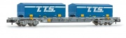 Arnold HN6582 SNCF, 4-achs. Containerwagen Novatrans Sgnss, Ep. V N-Spur