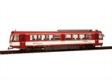 Halling H90-17G Salzburg AG Triebwagen VTs17, „Hollersbach“ rubinrot/weiß, rote Türen H0
