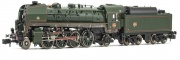 Arnold HN2482 SNCF, Dampflokomotive 141 R 1187, mit Boxpok-Rädern auf allen Treib-und Kuppelachsen,