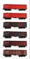 Roco 75858 6-tlg. Display: Offene Güterwagen, DB AG H0