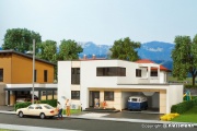 Kibri 38338 Kubushaus Anna mit Balkon - Polyplate Bausatz H0