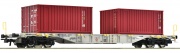 Roco 77345 Containertragwagen, AAE H0