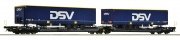 Roco 6600034 Doppeltaschen-Gelenkwagen T3000e, TX Logistik H0