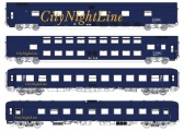 LS Models 99040 4er Set Nachtzugwagen CNL, Ep.V, CNL 212/213, Set I H0