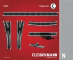FLEISCHMANN 9190 mit Schotterbett - Set C - Rangier-Set N-Spur