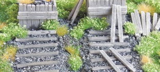 Juweela 28225 Bahnschwellen ca.80 Stk.H0