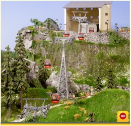 Brawa 6342 Hahnenkammbahn Seilbahn H0