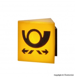 Viessmann 1371 Reklameschild POST mit LED-Beleuchtung H0