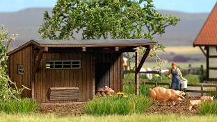 Busch 1518  Schweinestall H0