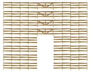 Faller 272402 Bonanza-Zaun, 930 mm N-Spur