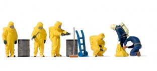 Preiser 10733 Feuerwehrm�nner. Gelber Vollschutzanzug 1:87