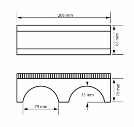 Auhagen 41589 Kleine Stra�enbr�cke H0