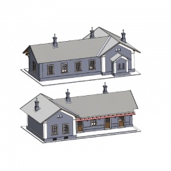 Igra 201111 Bahnhof Adr�pach unlackiert H0