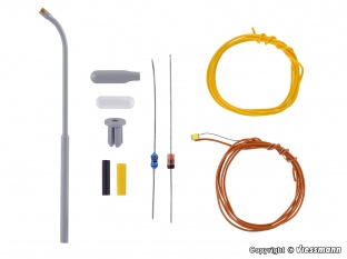 Viessmann 6622 Bausatz Peitschenleuchte, LED wei�  N-Spur