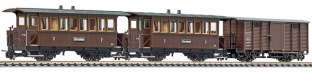 Liliput L340018 3-teiliges Zugset der Zillertalbahn H0e