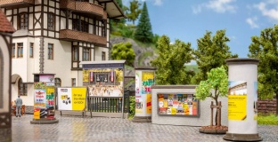 Noch 14217 Litfa�s�ulen & Werbew�nde H0