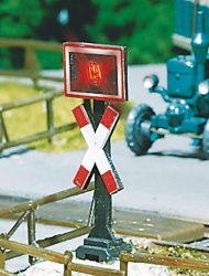 Faller 180630 2 Warnkreuze mit Blinklichtern H0