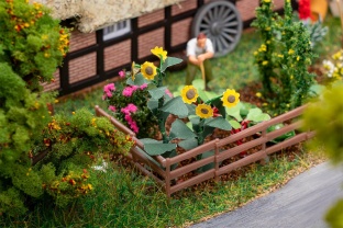 Faller 181289 Blumen im Vorgarten H0