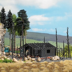 Busch 1853 Abgebrannte Waldh�tte H0