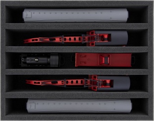 Feldherr FSLB075P20 Lagerbox 5 Stege stehend H0