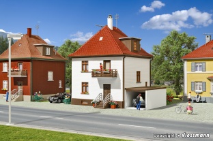 Kibri 38200 Siedlungshaus mit Garage H0