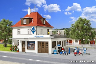 Kibri 38202 Wohnhaus mit Werkstatt H0