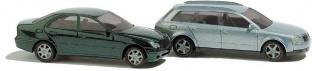 Busch 8346 Audi A4 Avant und Mercedes-Benz C-Klasse, metallic N-Spur