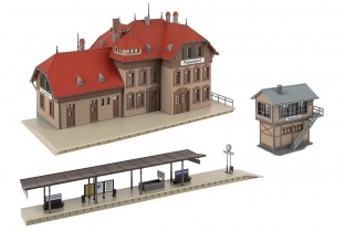 Faller 190035 Aktions-Set Bahnhof Passendorf H0