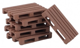 Faller 180876 60x Holzpaletten H0