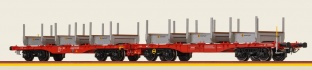 Brawa 51141 Drehgestellflachwagen Sggrrs �BB H0