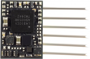 Zimo MN150N Subminiatur-Nicht-Sound-Decoder � 8,2 x 5,9 x 2,1 mm � 0,5 A � 4 FA