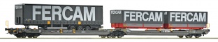 Roco 6600235 Doppeltaschen-Gelenkwagen T3000e, HUPAC H0
