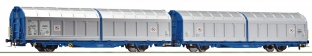 Roco 6600276 Schiebewandwagen-Doppeleinheit, Transwaggon H0