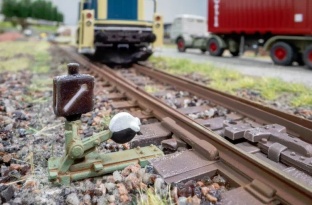 Noch 13911 Stellhebel mit Weichenlaterne rechts N-Spur